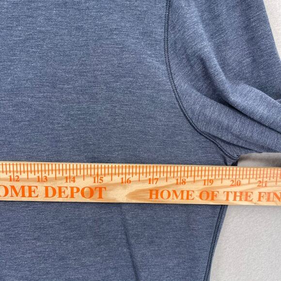 Lululemon Long Sleeve Tee Mens Medium Blue Crewneck Shirt Soft Stretch Workout - Picture 2 of 6